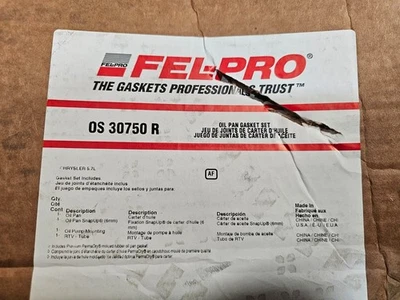 Junta da bandeja de óleo Fel-Pro OS 30750 R para Select 03-20 Chrysler Dodge Ram - Imagem 1 de 4