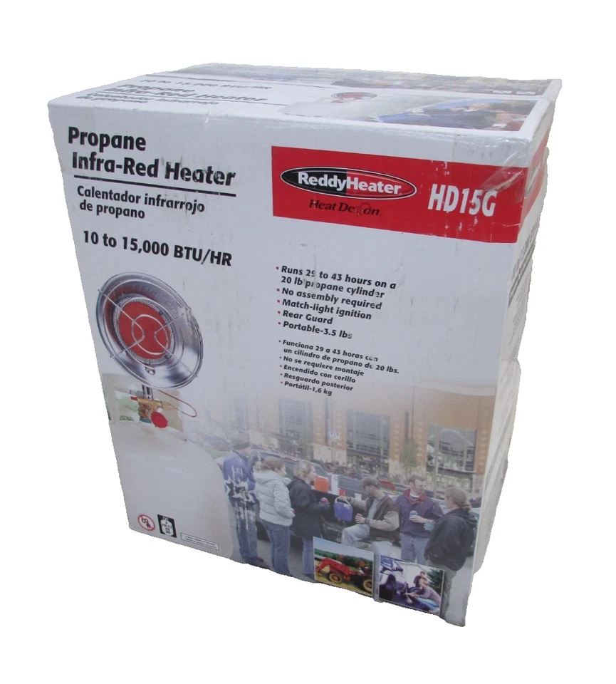 REDDY CALENTADOR PROPANO TAPA TANQUE, CALENTADOR INFRARROJO MODELO: HEAT DEMON HD15G Foto 1 de 4