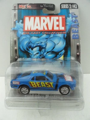 Maisto Marvel Series 2 #43 Ford Boss Mustang (Blue Beast) - Image 1 of 4