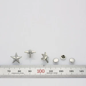 25 piezas Remaches Estrella 12x5mm Cuero Artesanía Punk Hágalo usted mismo Plata - Imagen 1 de 1