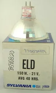 Bombilla de lámpara de proyección de proyector ELD 21V-150W 40 horas. Sylvania Blue Dot NUEVO - Imagen 1 de 1