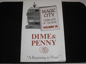 Dime & Penny Magic Book - Routines & Patter, Close Up, Pocket or Street Magic - Picture 1 of 3