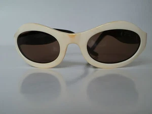 EMMANUELLE KHANH PARIS Sonnenbrille creme Gestell France 4242 selten Vintage 90er - Bild 1 von 8