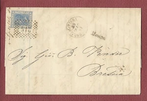 da Monza corsivo storia postale Regno numerale 215 e ambulante Milano-Como 1868 - Picture 1 of 3