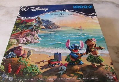 1,000 Piece Disney/ Puzzle "Lilo & Stitch " Ceaco 26.6"x 19"Thomas Kinkade - Image 1 of 4