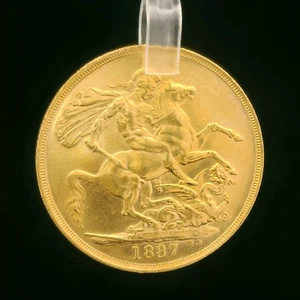 1887 Queen Victoria Double Sovereign - Picture 1 of 9
