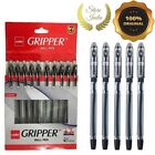 5x 10x Cello GRIPPER 0.5mm Black Ink BallPoint Pen Set Elasto Grip Office School