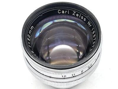 Carl Zeiss Jena Sonnar RF 50mm 5cm T 1:1.5 Lens for Contax #1887674 AS-IS - Image 1 of 4
