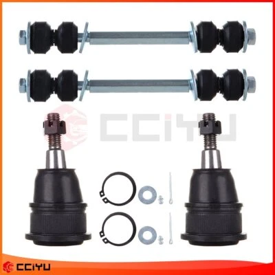 Set Of 4 For 2003-2012 GMC Savana 3500 Front Ball Joint Stabilizer Bar End Link - Image 1 of 4