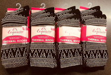 Ladies Patterned Thermal Socks Ladies Aztec  UK 4-8