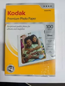 Kodak Premium Photo Paper 100 sheets Gloss 4x6" 10x15cm 250gsm 215microns - Picture 1 of 1