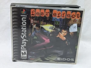 Fear Effect (Sony PlayStation 1, 2000) Black Label PS1 Game - All 4 Discs - Picture 1 of 3