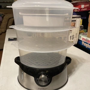 3 Ebenen Dampfgarer zum Kochen, 9,6 QT Elektrischer Gemüse Dampfgarer. Von Aigostar - Bild 1 von 14