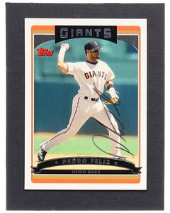 Autographed SF Giants Pedro Feliz Signed 2006 Topps #SFG9 Baseball Card Beckett