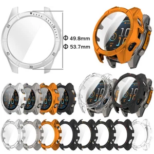 Tempered Screen Protector Cover Watch Case For Garmin Fenix 8 Solar 47mm/51mm - Picture 1 of 21
