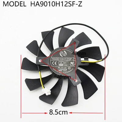 HA9010H12F-Z Grafikkarte Lüfter 2-Pin 85MM Für MSI RX560 GTX1050/1050ti AERO ITX