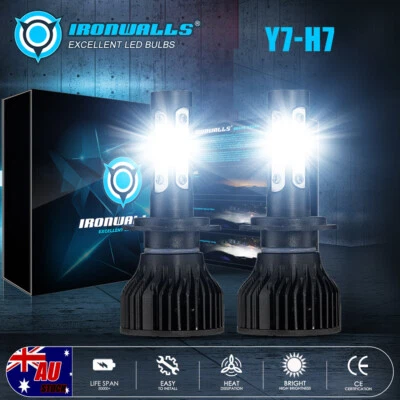 4sides H4 LED Headlight Bulbs Globes Kit For Nissan X-trail Xtrail T30 2001-2007 - image 1 of 4