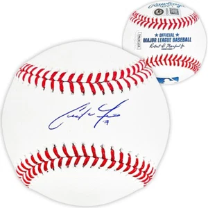 CHRISTIAN YELICH AUTOGRAPHED SIGNED OFFICIAL MLB BASEBALL MILWAUKEE BREWERS JSA - Picture 1 of 1