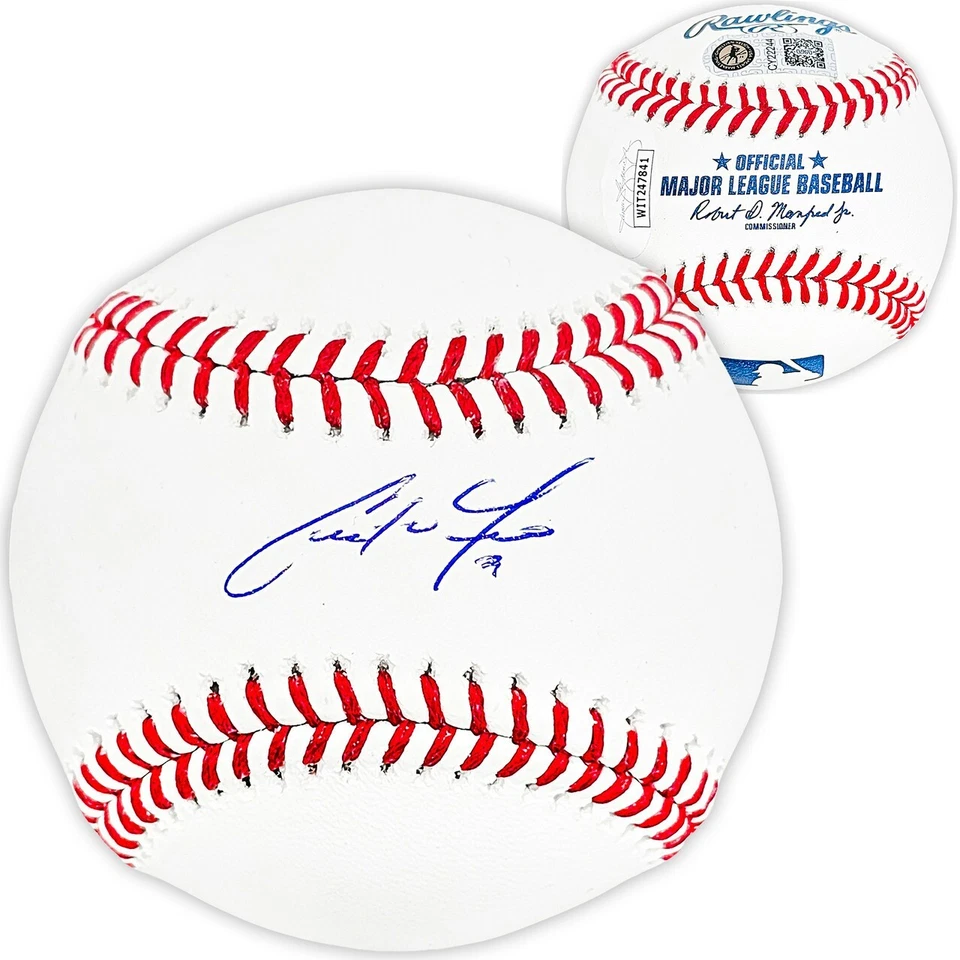 CHRISTIAN YELICH AUTOGRAPHED SIGNED OFFICIAL MLB BASEBALL MILWAUKEE BREWERS JSA - Image 1 of 1