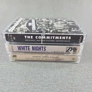 Soundtracks ~ Commitments ~ White Nights 3 Cassette Tape Lot - Picture 1 of 14