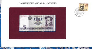 Banknotes of All Nations GDR East Germany 1975 5 Mark UNC P 27a IH018049 Low - Picture 1 of 3