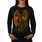 Wellcoda Eagle Versus Snake Womens Sweatshirt, Battle Casual Pullover Jumper