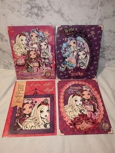 NEW! Lot of 4 ~ 2014 Mattel EVER AFTER HIGH 2 Pocket School Portfolio Folders - Picture 1 of 11