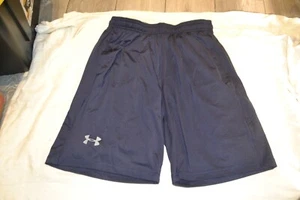 Under Armour Loose Raid 10" Running STRETCH Shorts NAVY BLUE 1253527 Mens M - Picture 1 of 1