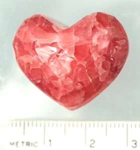 RHODOCHROSITE Puffed Heart (#02) - Weighs 72.8 Cts - Picture 1 of 2