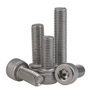 M10 (1.0/1.25mm) Fine Pitch Stainless Steel Hex Socket Head Cap Screws Bolts  - Picture 1 of 6
