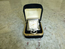 Vintage Swiss Eloga Folding Pendant Pocket Travel Watch In .935 Sterliing Silver