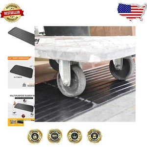 2200lb Capacity Rubber Threshold Ramp for Wheelchairs & Mobility Scooters - Picture 1 of 10