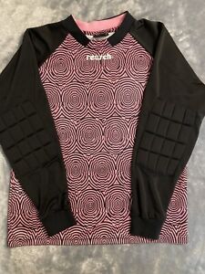 Reusch Soccer Goalkeeper Jersey YL Youth Large Pink Black Psychedelic Goalie