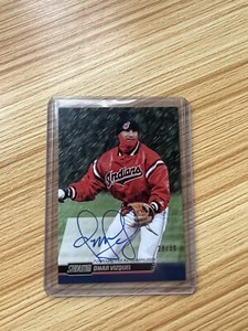 2014 Stadium Club Omar Vizquel Auto Rainbow Foil /50