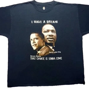 Barack Obama MLK Martin Luther King Jr. T-Shirt Herren 3XL‎ Schwarz Black History - Bild 1 von 8