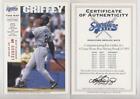 1994 Signature Bats Coa Promo Ken Griffey Jr Hof
