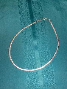 Vtg Sterling Silver .925 Solid Herringbone Necklace 18" Length, 17 grams Heavy - Picture 1 of 17