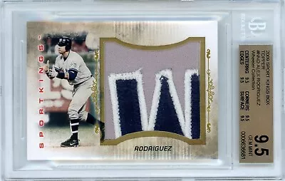 2009 SPORTKINGS BOX TOP REDEMPTION - 1/1 ALEX RODRIGUEZ RELIC! - BGS TRUE 9.5 - Image 1 of 2