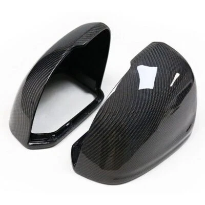Cubierta de espejo retrovisor de coche de fibra de carbono real para Volvo XC60 XC90 V90 2017-2023 Foto 1 de 4