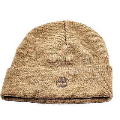 Timberland Gorro Para Hombre Marrón Arena Tejido Puños Bordado Logo Unisex  Foto 1 de 4