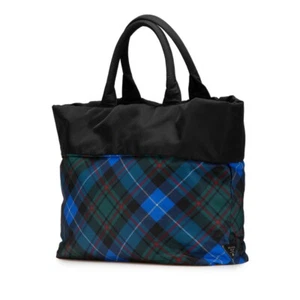 PRADA Triangle With Logo Reversible Tartan Check Bag 2WAY BR4521【Gebraucht】 - Bild 1 von 9