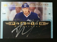 2003-04 UD Premier Collection Signatures PS-RN Rick Nash