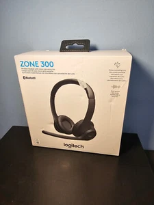 Logitech Zone 300 Bluetooth Wireless Headset - Black - New, Open Box! - Picture 1 of 3