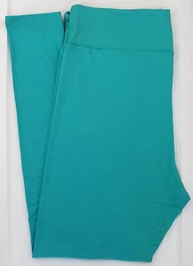 TC2 LuLaRoe Tall & Curvy2 Leggings Solid Turquoise Blue NWT 18 New - Picture 1 of 6