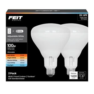 Feit Electric BR40 LED Light Bulb, 100W Equivalent, Dimmable, 1400 Lumens, - Picture 1 of 1
