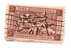Us 3 Cent Bicentenary Of Fort Ticonderoga Stamp 1955 Scott 1071 Used (A2)