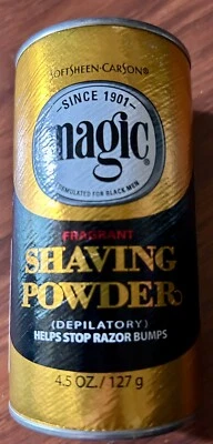 Pó de barbear SoftSheen-Carson Magic sem lâmina com fragrância, 4,5 oz - Imagem 1 de 4