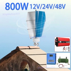 800W Generatore per turbina eolica 12V/24V/48V Charge Controller Power Inverter - Picture 1 of 45
