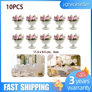 10PCS Vase Metal Wedding Flower Vase For Party Christmas Home Table Decor Vase  - Picture 1 of 24