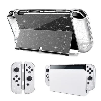 Protective Crystal Bling Hard Shell for Nintendo Switch OLED Console Joy-Con - Image 1 of 4